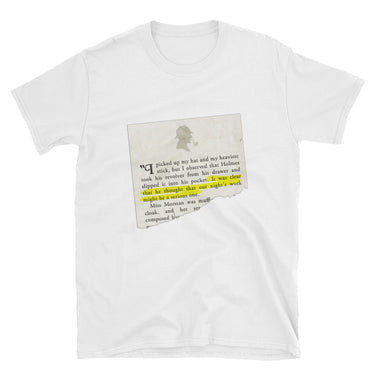 Our Night's Work Might be a Serious One Sherlock Holmes Short-Sleeve Unisex T-Shirt - The Japan Shop